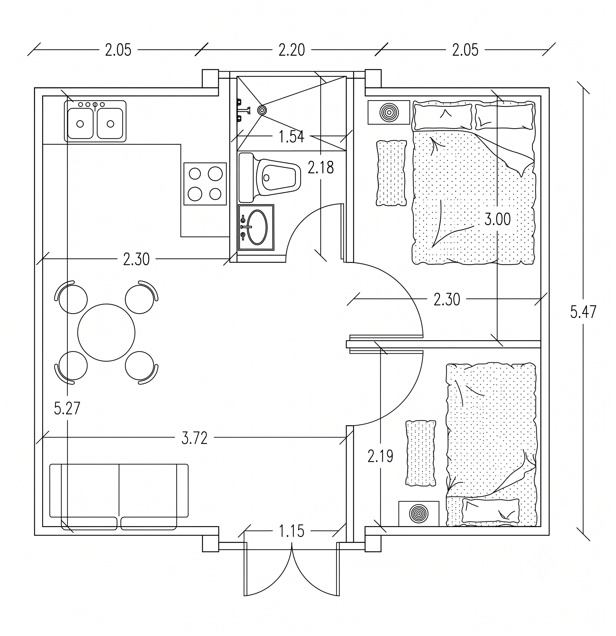 COUVA 37 m² — foto